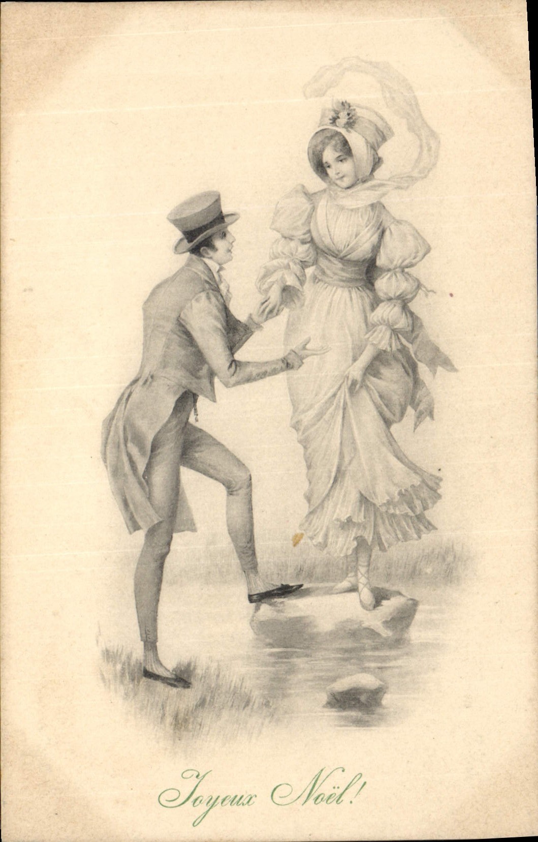 Danseurs de Noël — éditeur M. M. MUNK, n° 391