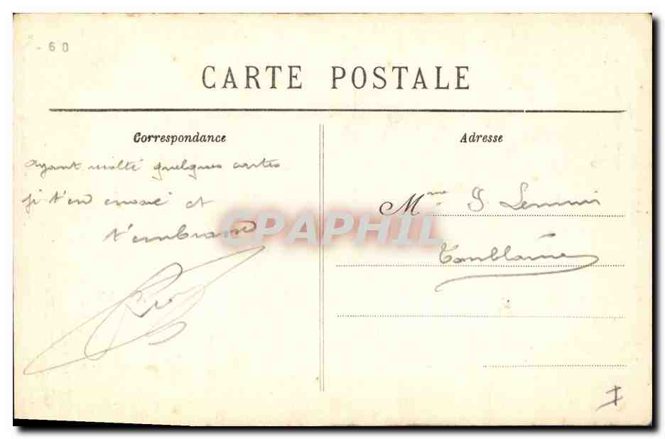 Entrée de la Grotte de la Cheminée du Diable — Morgat — Collection Villard; Quimper, n°322 — Rückseite