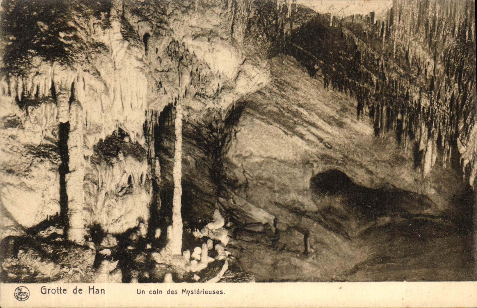 Grotte de Han — Un coin des Mystérieuses — Ed. Nola, S.A. des Grottes de Han-sur-Lesse, Bruxelles