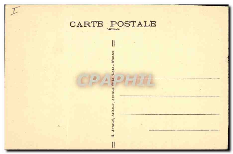 Le Huelgoat — La Grotte d'Artus — G. Arnaud, éditeur Nantes — Rückseite