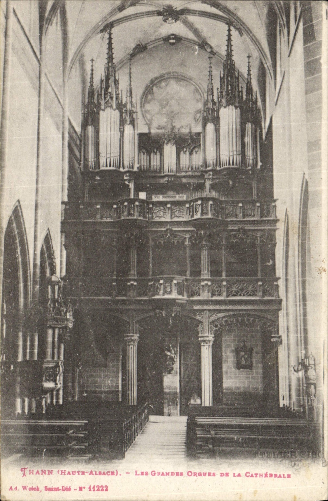 Thann (Haut-Rhin) — Les Grandes Orgues de la Cathédrale Saint-Dié — Ad. Welch, N° 11222
