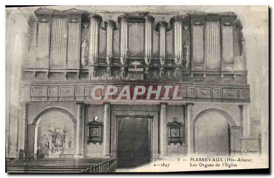 CPA Orgue Massevaux Les orgues de l'eglise
