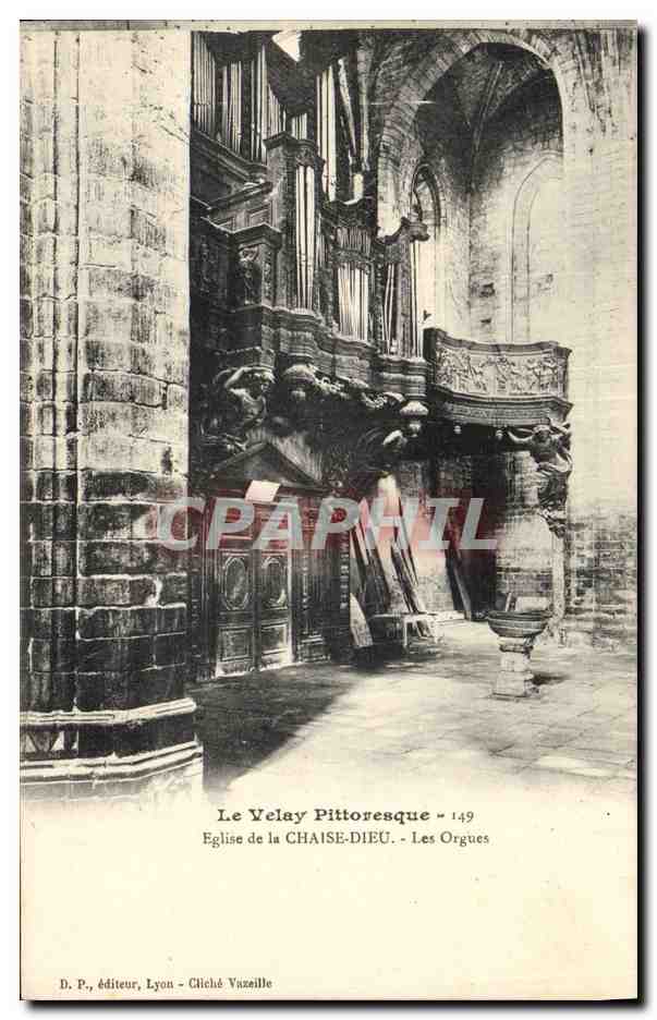 CPA Orgue Le Velay Eglise de la Chaise Dieu Les orgues