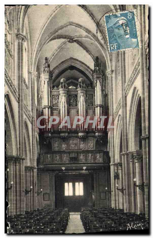 CPA Orgue Les Andelys Interieur de la cathedrale