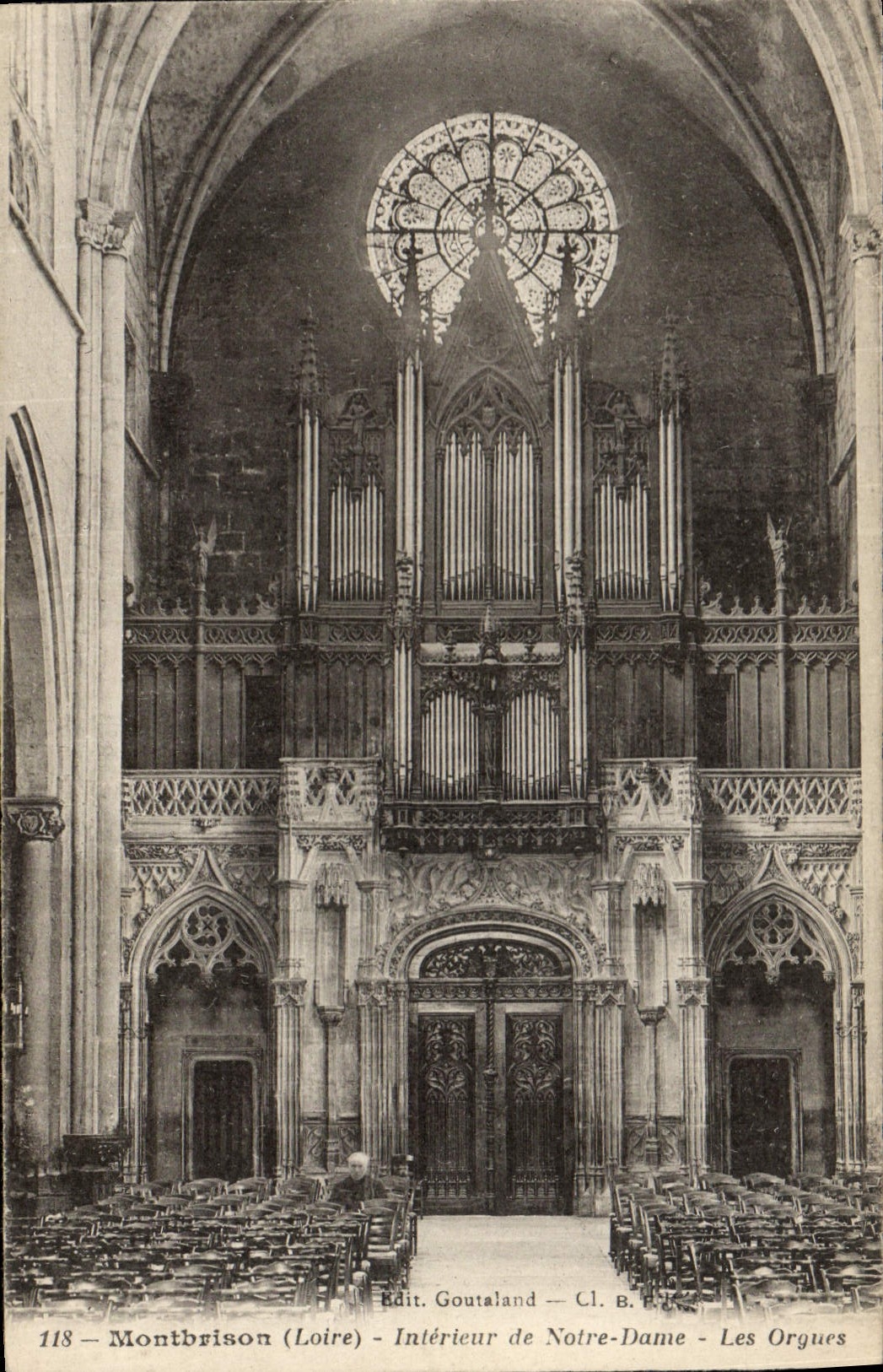 CPA Orgue Montbrison Interieur de Notre Dame Les orgues