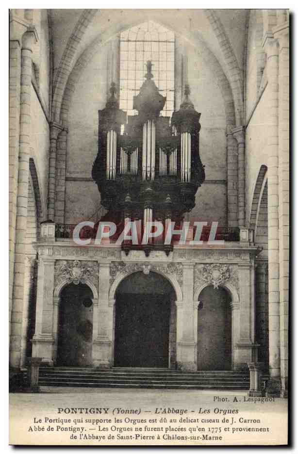 CPA Orgue Pontigny L'abbaye Les orgues