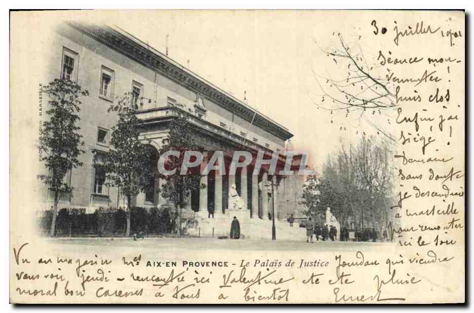 Aix-en-Provence — Le Palais de Justice — éditeur Hachette, n° 147