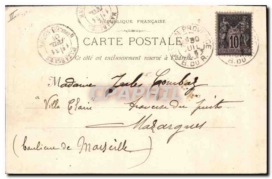 Aix-en-Provence — Le Palais de Justice — éditeur Hachette, n° 147 — Verso