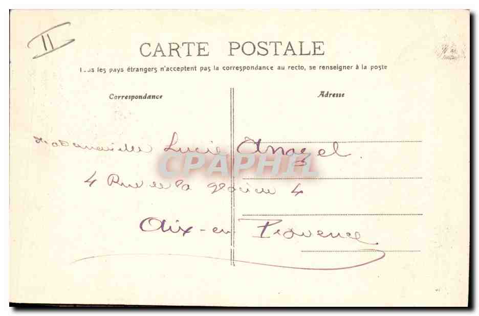 CPA Apt La Sous prefecture et le palais de justice  — Verso