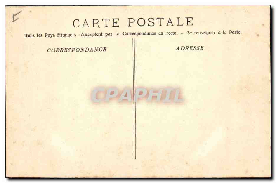 CPA Aix en Provence Le palais de justice  — Verso