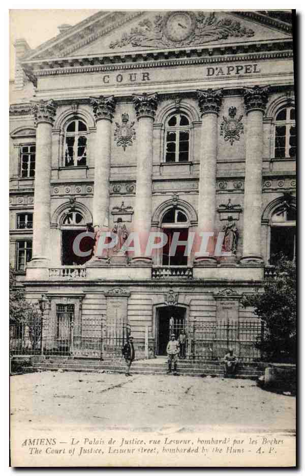 CPA Amiens Le palais de justice rue Lesueur 