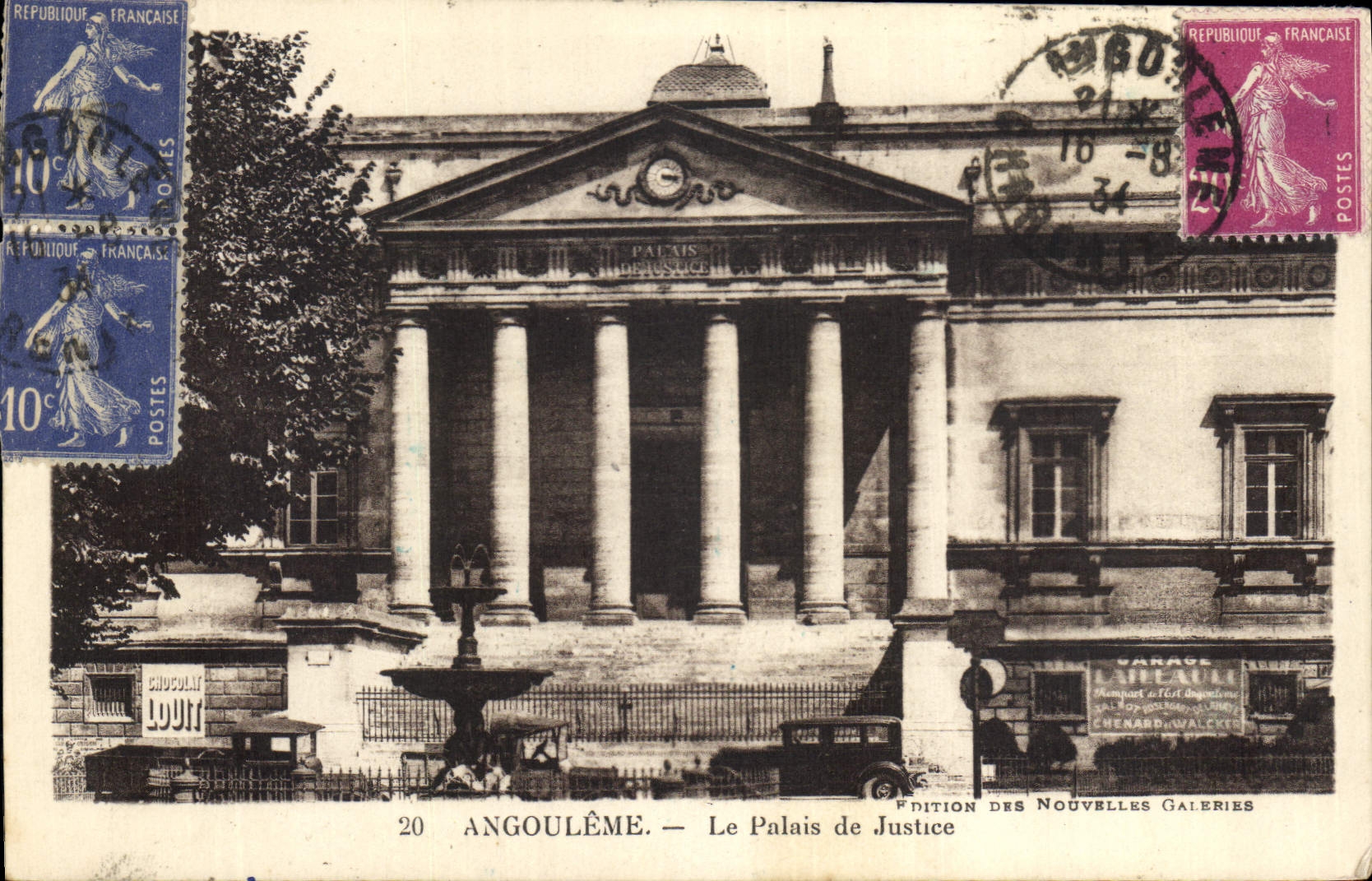 CPA Angouleme Le palais de justice 
