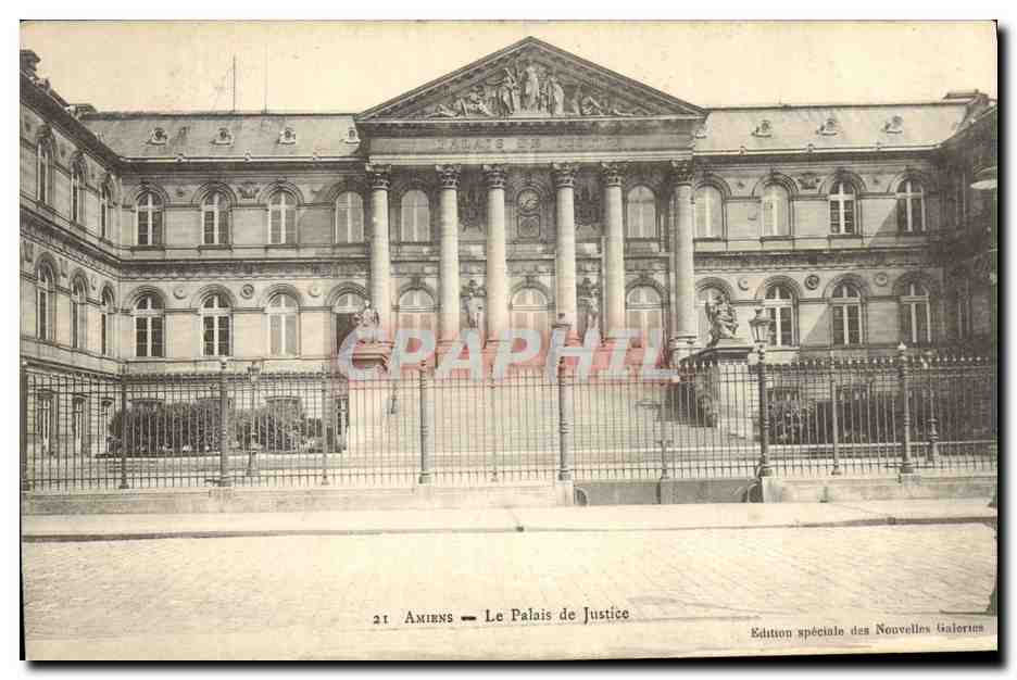 CPA Amiens Le Palais de Justice 