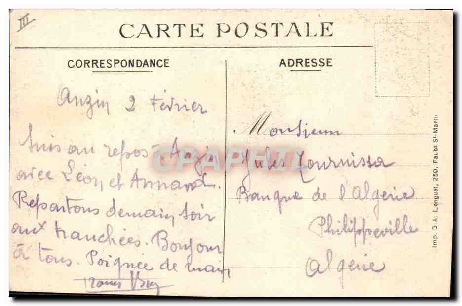 Arras — Salle de Justice de Paix après bombardement — Charles Ledieu, n° 16 — Reverso