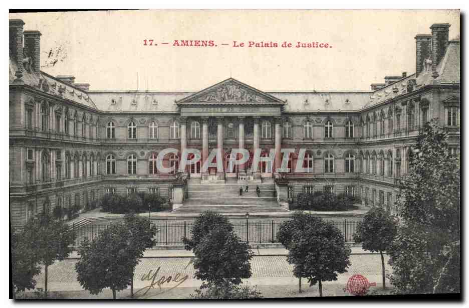CPA Amiens Le Palais de Justice 