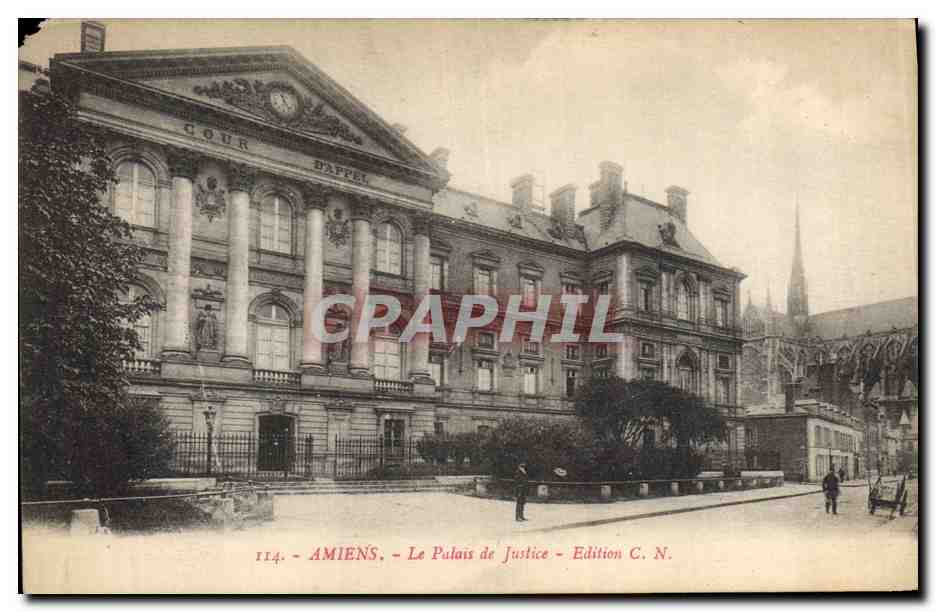 CPA Amiens Le Palais de Justice 