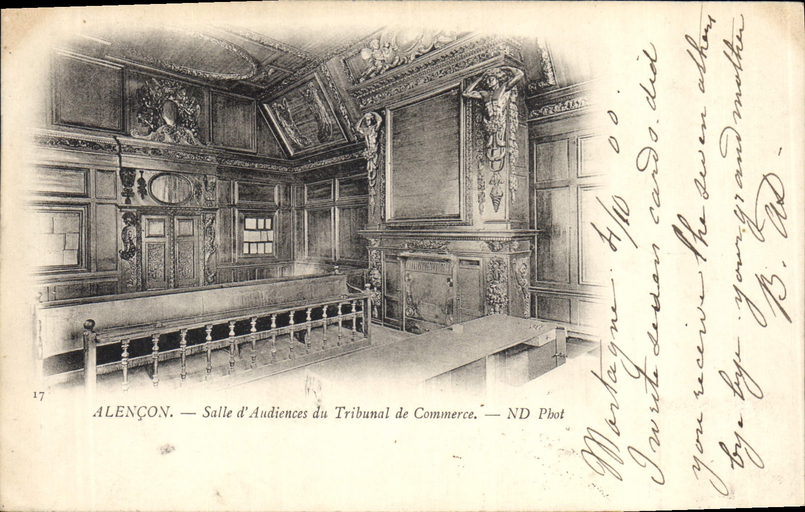 Alençon — Salle d'Audiences du Tribunal de Commerce — ND Phot