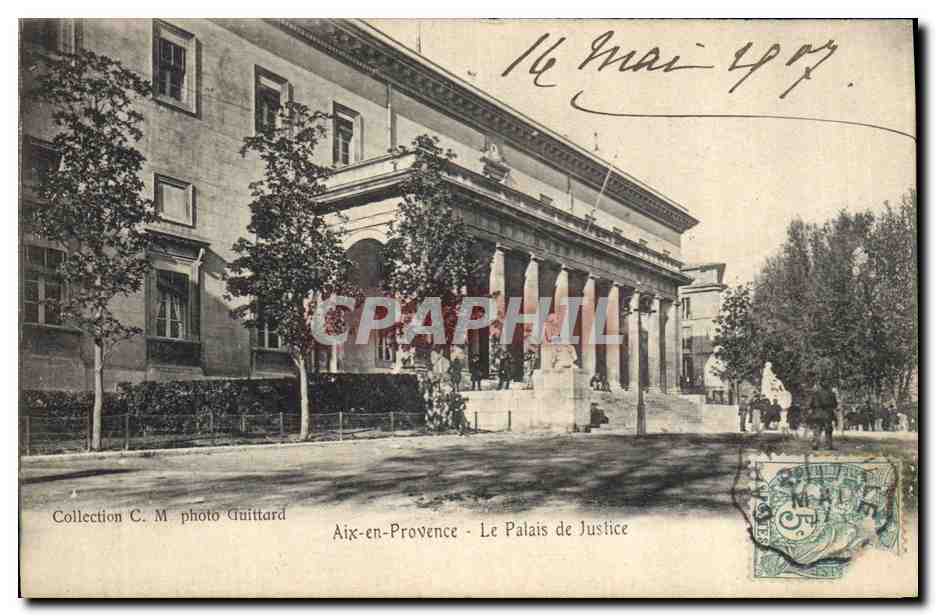 CPA Aix en Provence Le Palais de Justice 