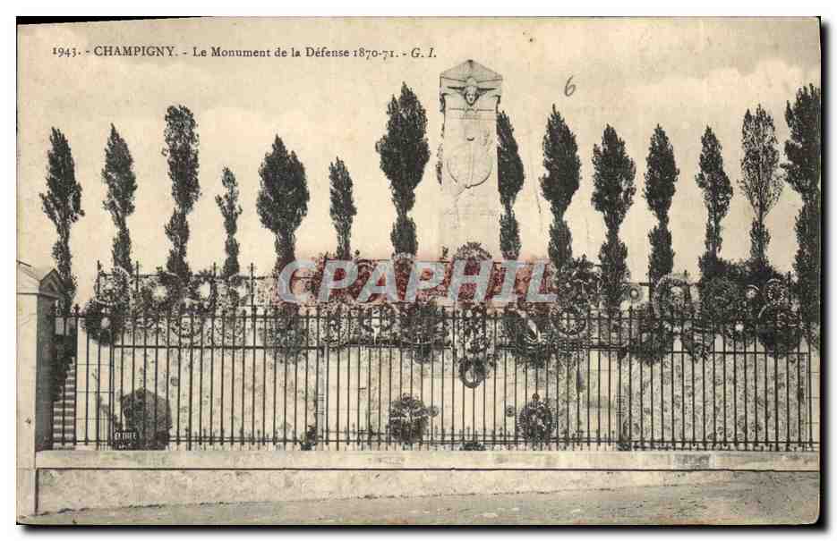Champigny - Le Monument de la Défense 1870-71 - G.I.