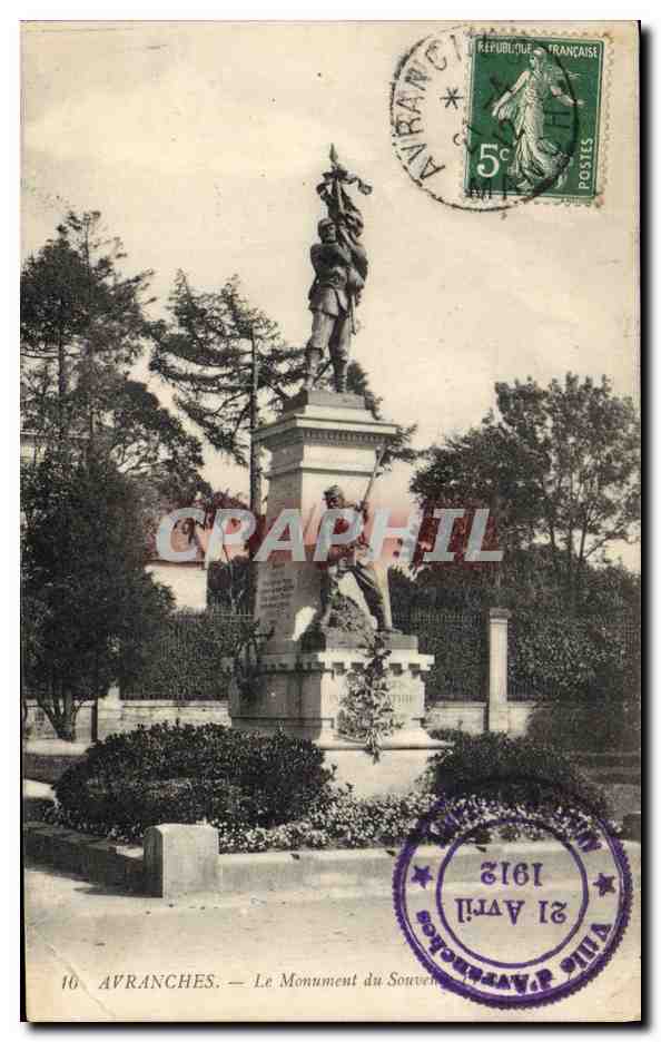 Avranches — Le Monument du Souvenir — éditeur CPAPHIL, n°10