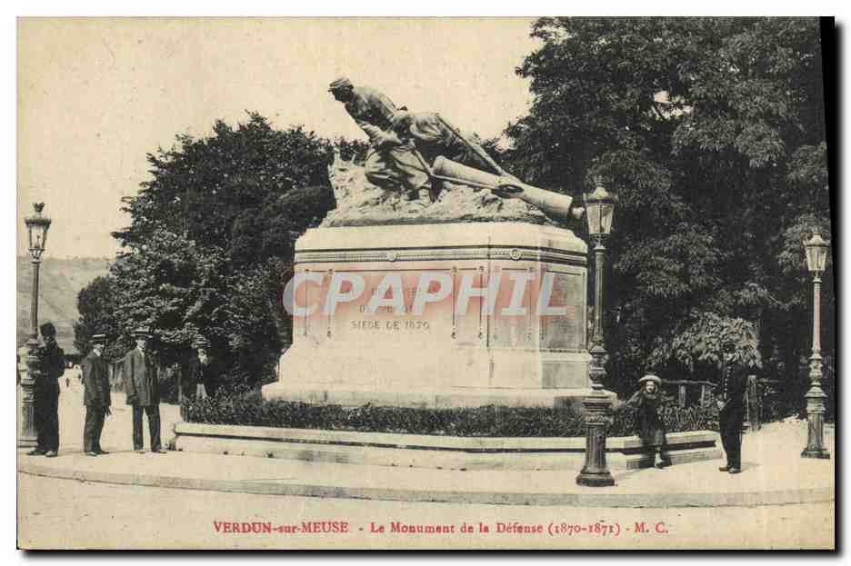 Verdun-sur-Meuse — Le Monument de la Défense (1870-1871) — M. C.