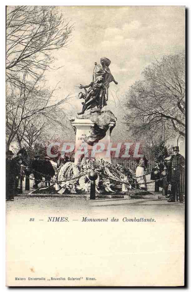 Nîmes — Monument des Combattants — Maison Universelle, Nouvelles Galeries, Nîmes.