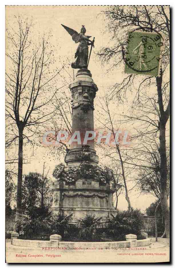 Perpignan — Monument de la Paix aux Plataniers — Édition Campistre, Perpignan