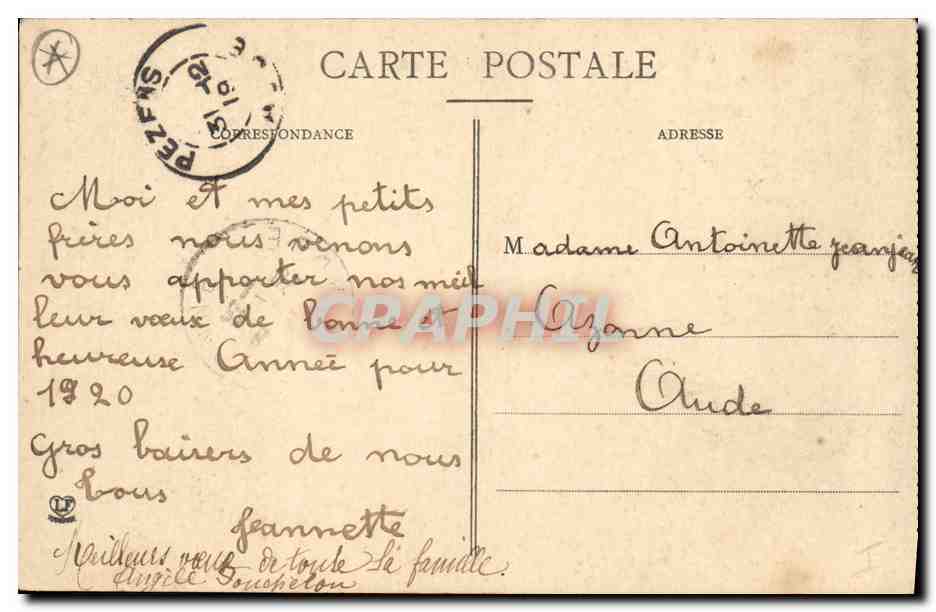Perpignan — Monument de la Paix aux Plataniers — Édition Campistre, Perpignan — Reverso