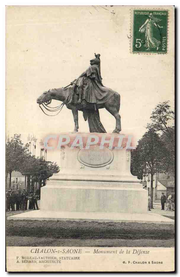 Chalon-sur-Saône — Monument de la Défense — P. Moreau-Vauthier, statuaire