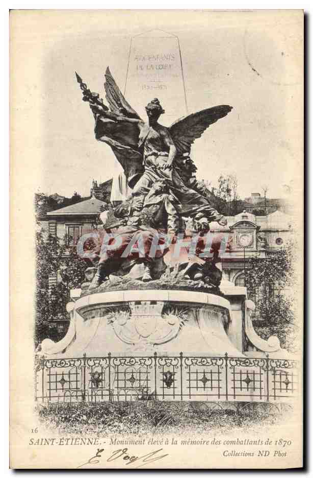 Saint-Étienne - Monument errichtet zur Erinnerung an die Kämpfer von 1870 — Collections ND Phot