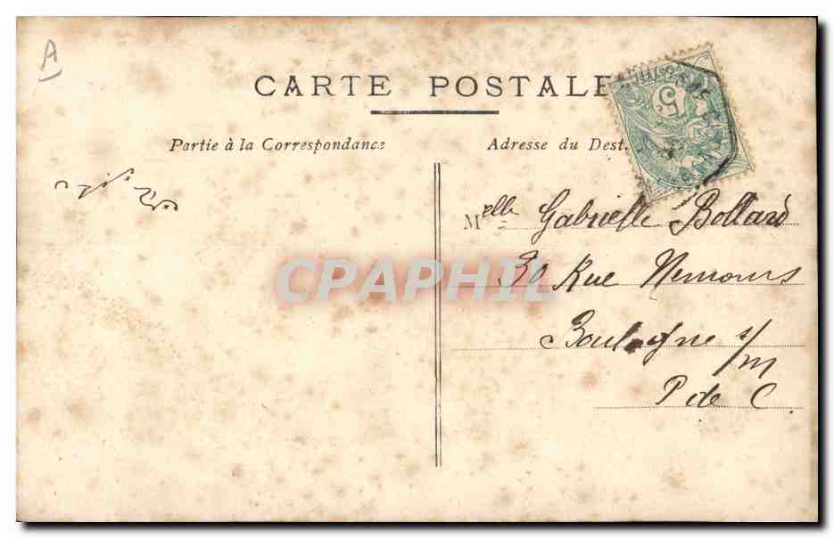 CPA Fantaisie Toilee  — Rückseite
