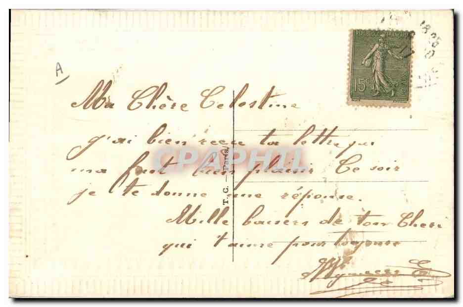 CPA Fantaisie Toilee  — Rückseite