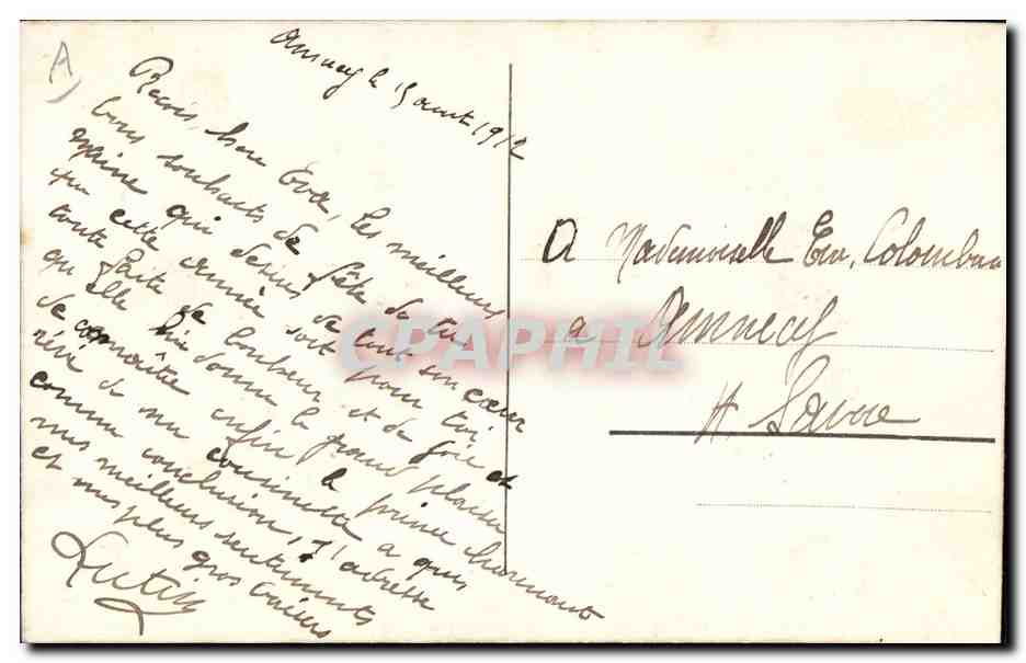 CPA Fantaisie Toilee  — Verso