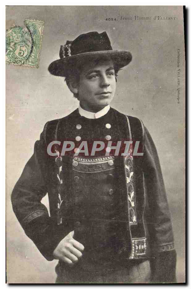 CPA Folklore Jeune homme d'Elliant