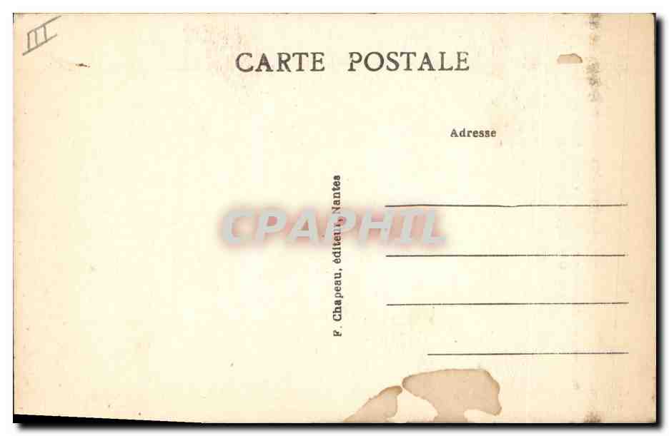CPA Folklore En Bretagne vers 1840 Paludiere du Bourg de Batz en costume du dimanche — Verso