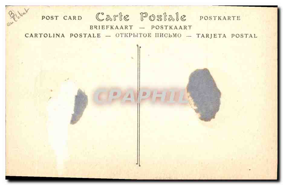 CPA Folklore Dentelliere Point d'Irlande — Verso