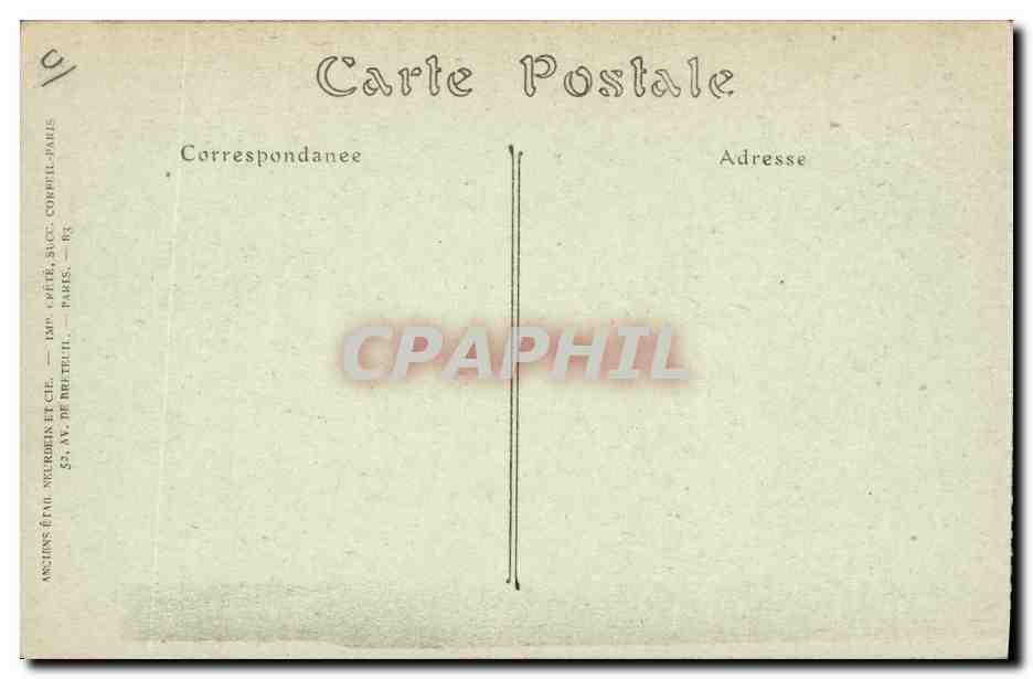 CPA Folklore Jeune homme du Finistere — Verso