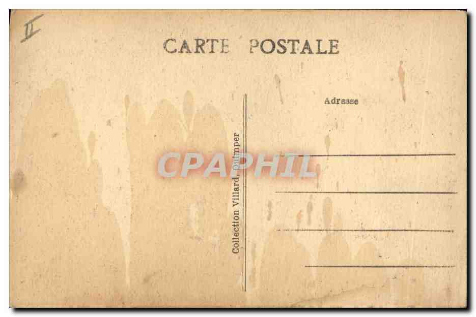 CPA Folklore Bretagne Le petite bretonne chez elle Fileuse  — Rückseite