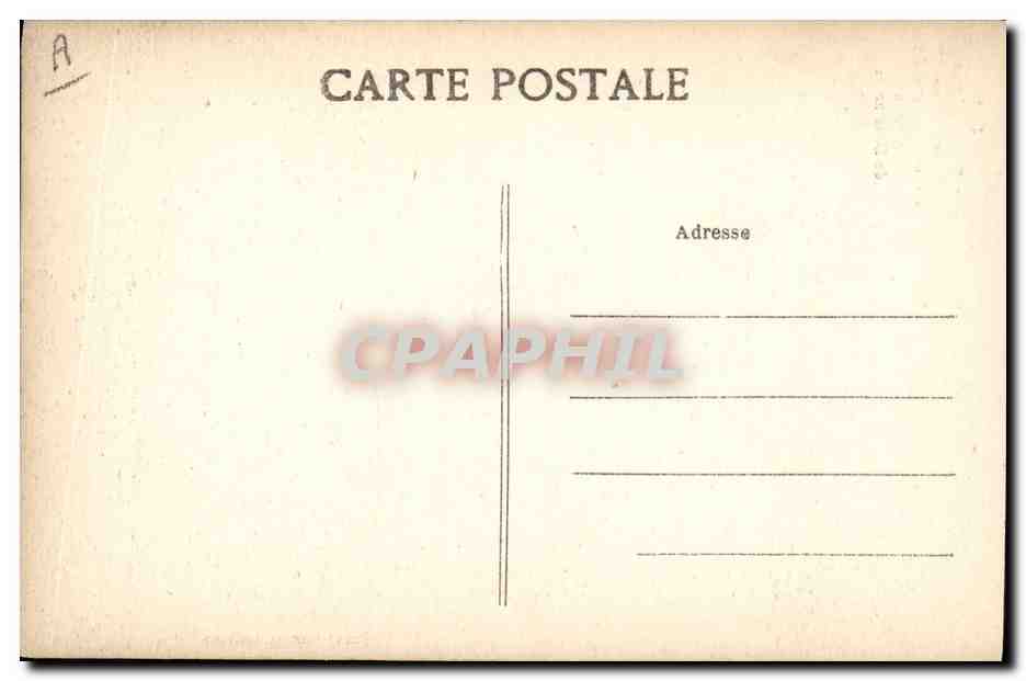 CPA Folklore Meditation Costume de Ploare Environs de Douarnenez — Verso