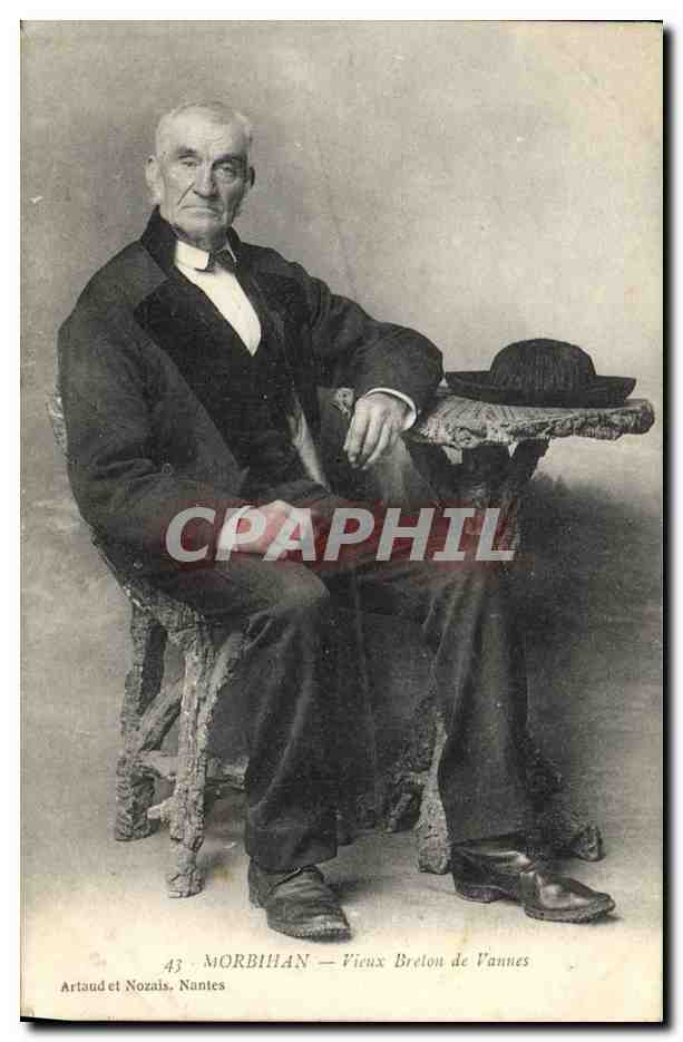 CPA Folklore Morbihan Vieux breton de Vannes
