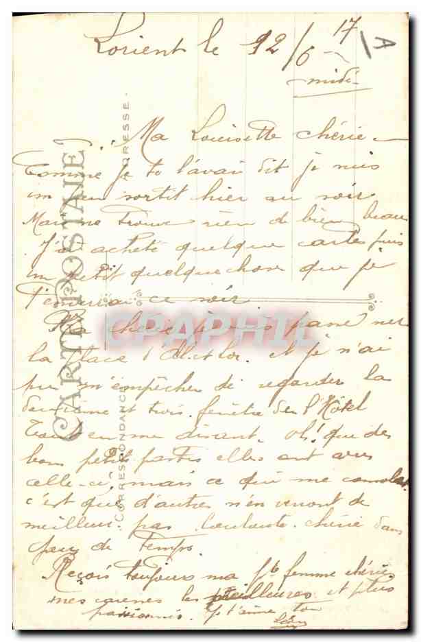 CPA Folklore Morbihan Vieux breton de Vannes — Verso