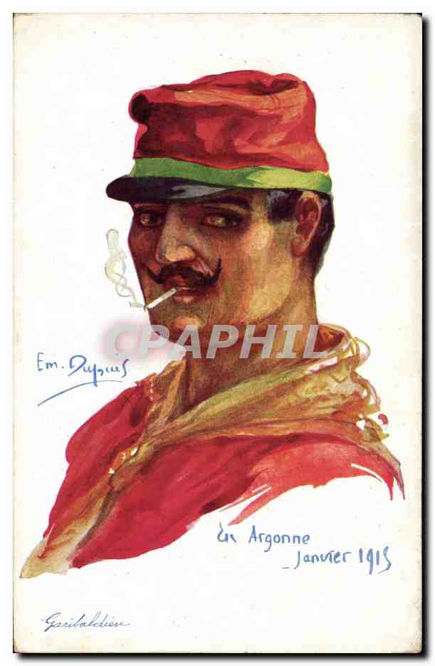 CPA Fantaisie Illustrateur Dupuis Militaria Garibaldien Italie Italia
