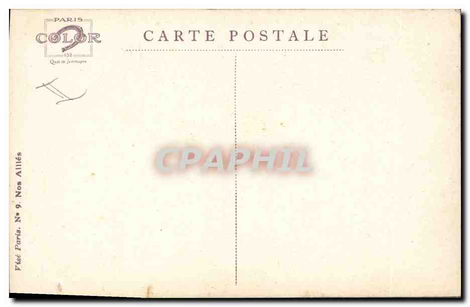 CPA Fantaisie Illustrateur Dupuis Militaria Infanterie Anglaise — Rückseite