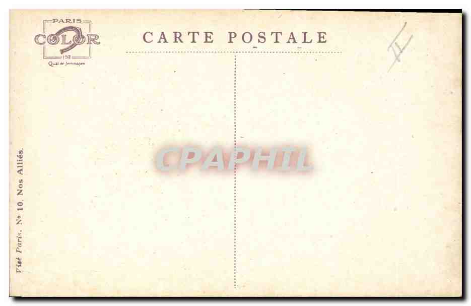 CPA Fantaisie Illustrateur Dupuis Militaria Infanterie Ecossaise Ecossaise — Back