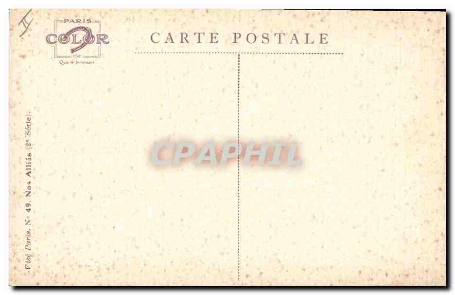 CPA Fantaisie Illustrateur Dupuis Militaria Soldat d'infanterie italien — Rückseite