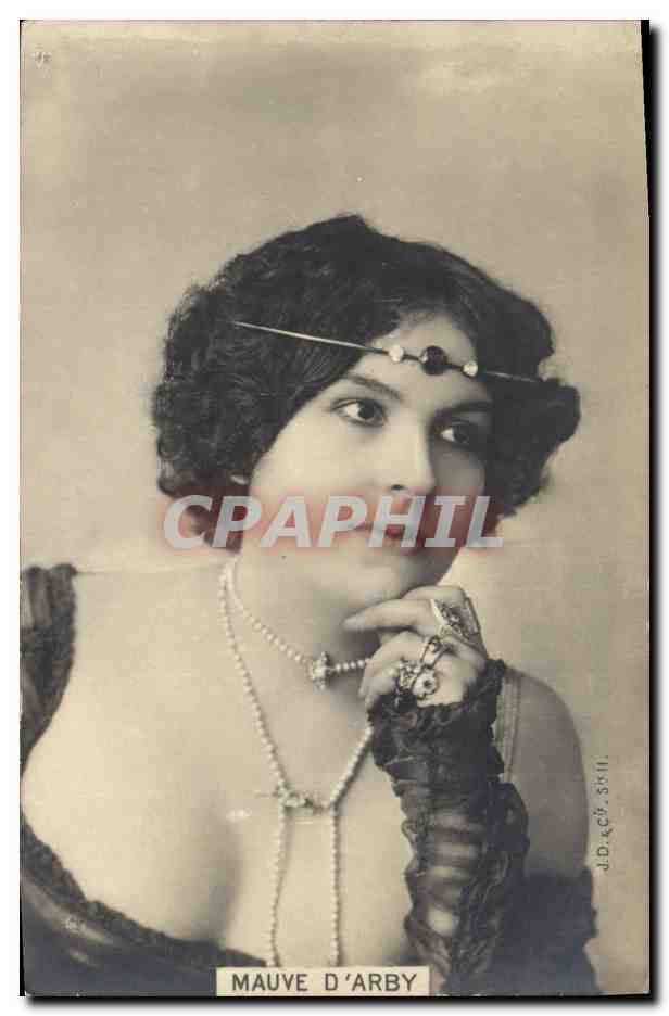 CPA Bijoux Femme Mauve d'Arby