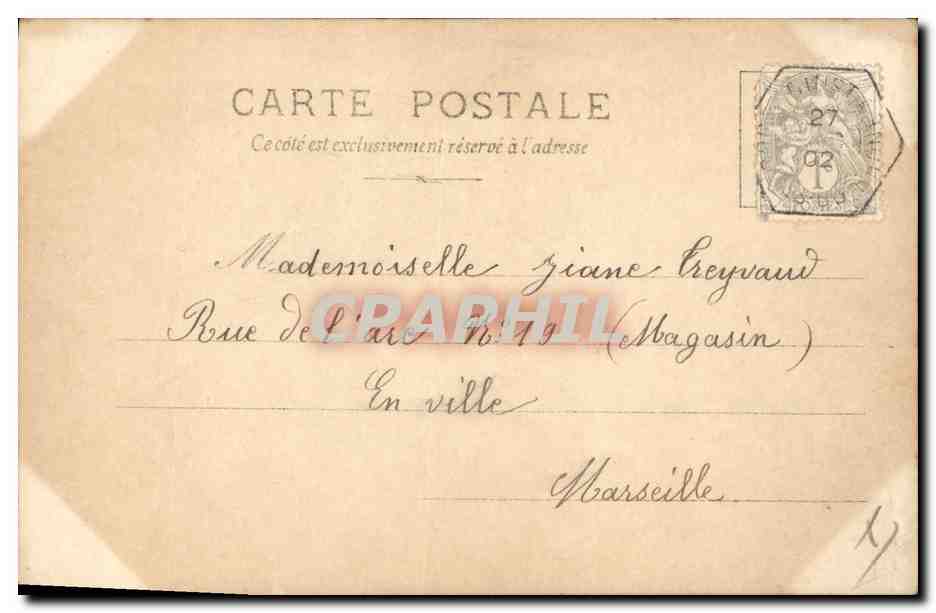 CPA Bijoux Femme Sterly — Verso