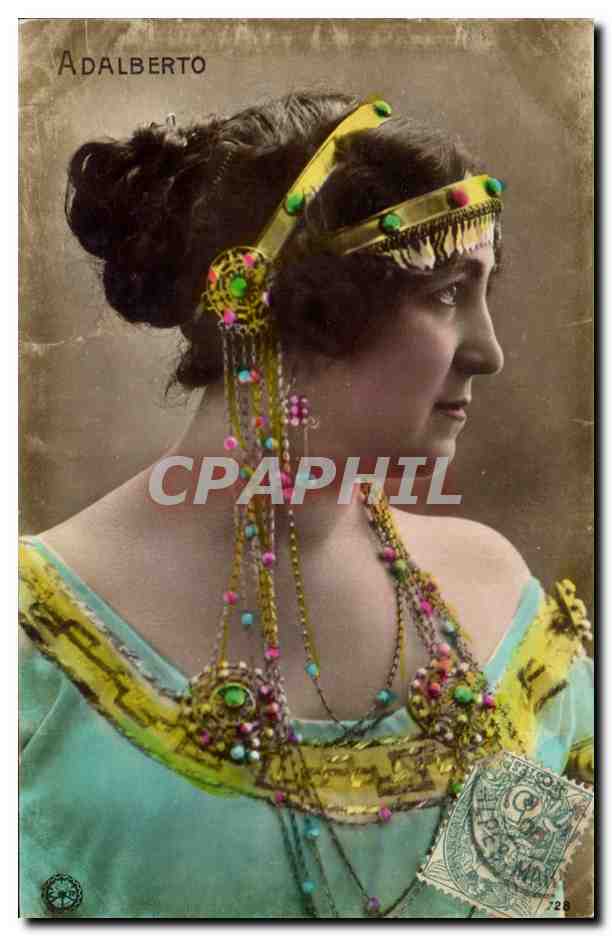 Femme en costume oriental — Adalberto — éditeur Adalberto, n°728