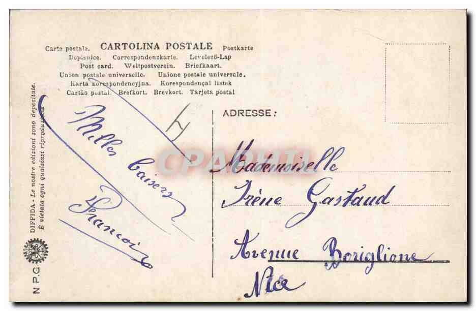 Femme en costume oriental — Adalberto — éditeur Adalberto, n°728 — Reverso