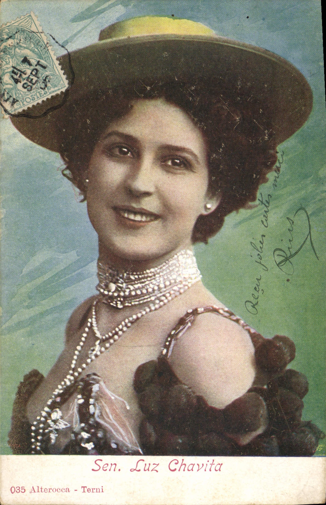Sen. Luz Chavita — portrait féminin — Alterocca - Terni, n° 035